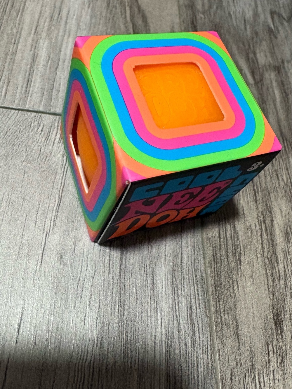Schylling NeeDoh Cool Cube Orange Sensory Fidget Toy